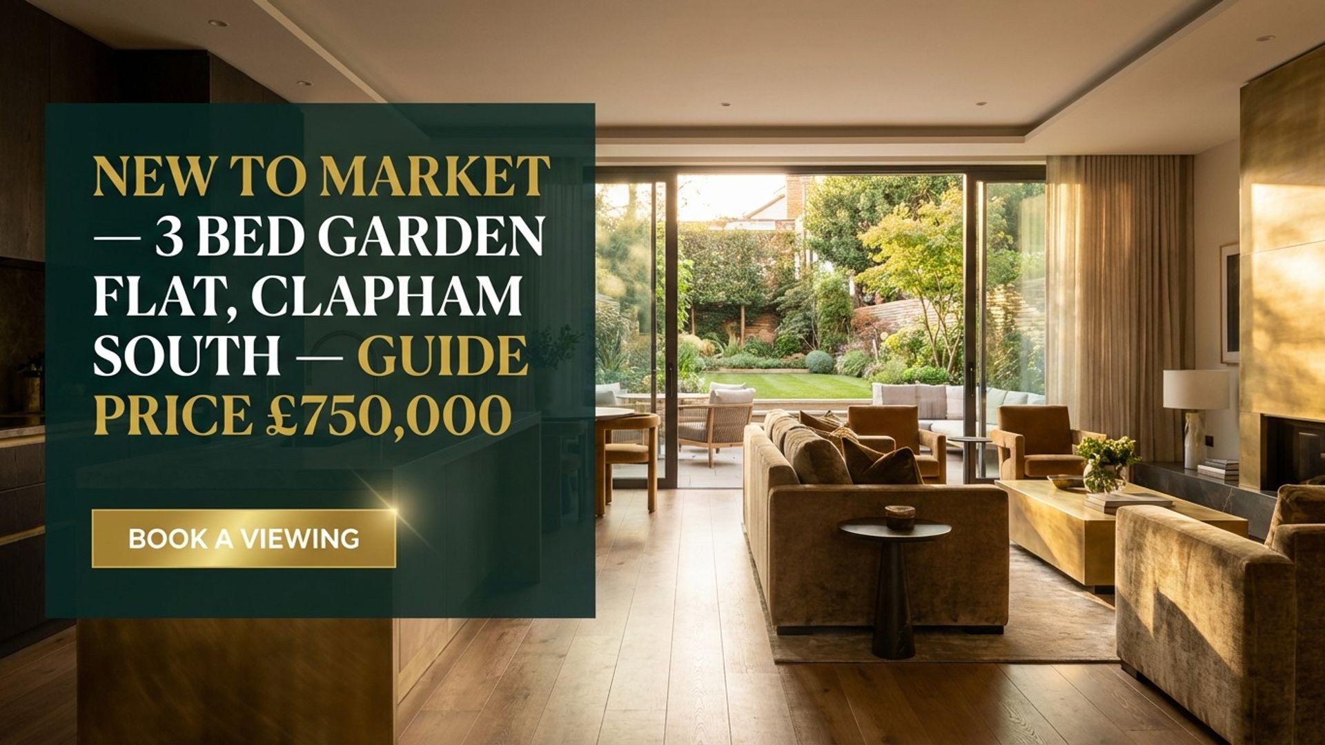 digital window display screen showing estate agent window display design